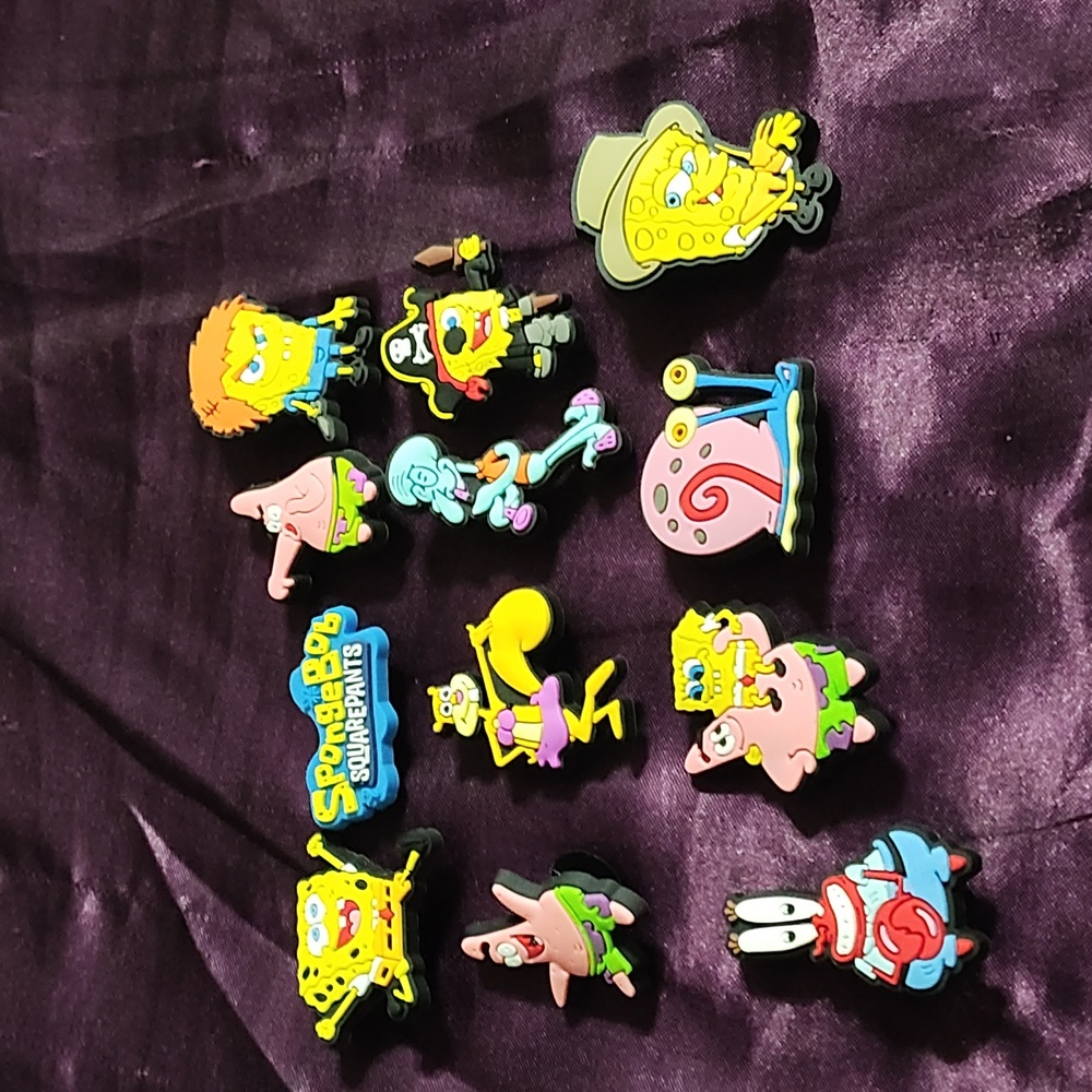 SpongeBob croc charms
